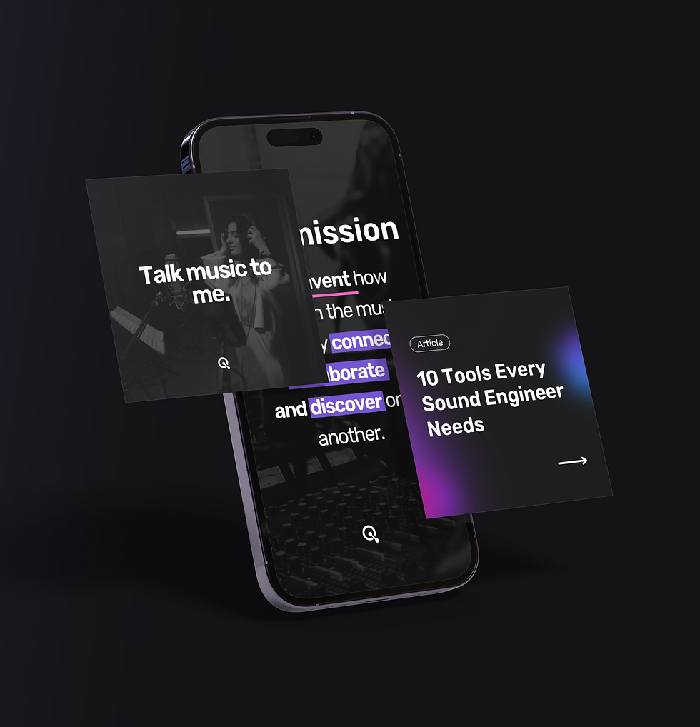 quaverly social media identity design modern