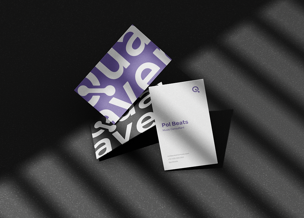 business card design for an innovative brand identity