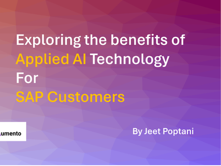 Applied AI Technology for the SAP Customers