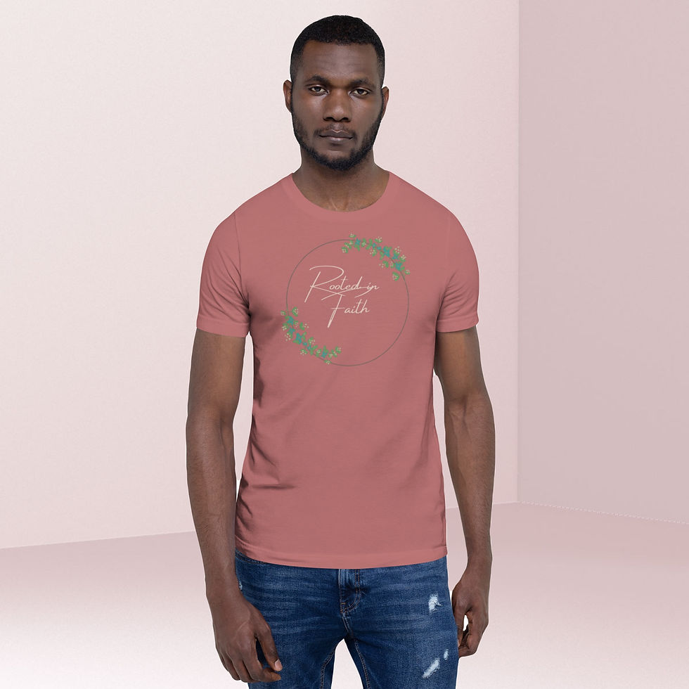Miniatura: Rooted in Faith circle Short-sleeve unisex  