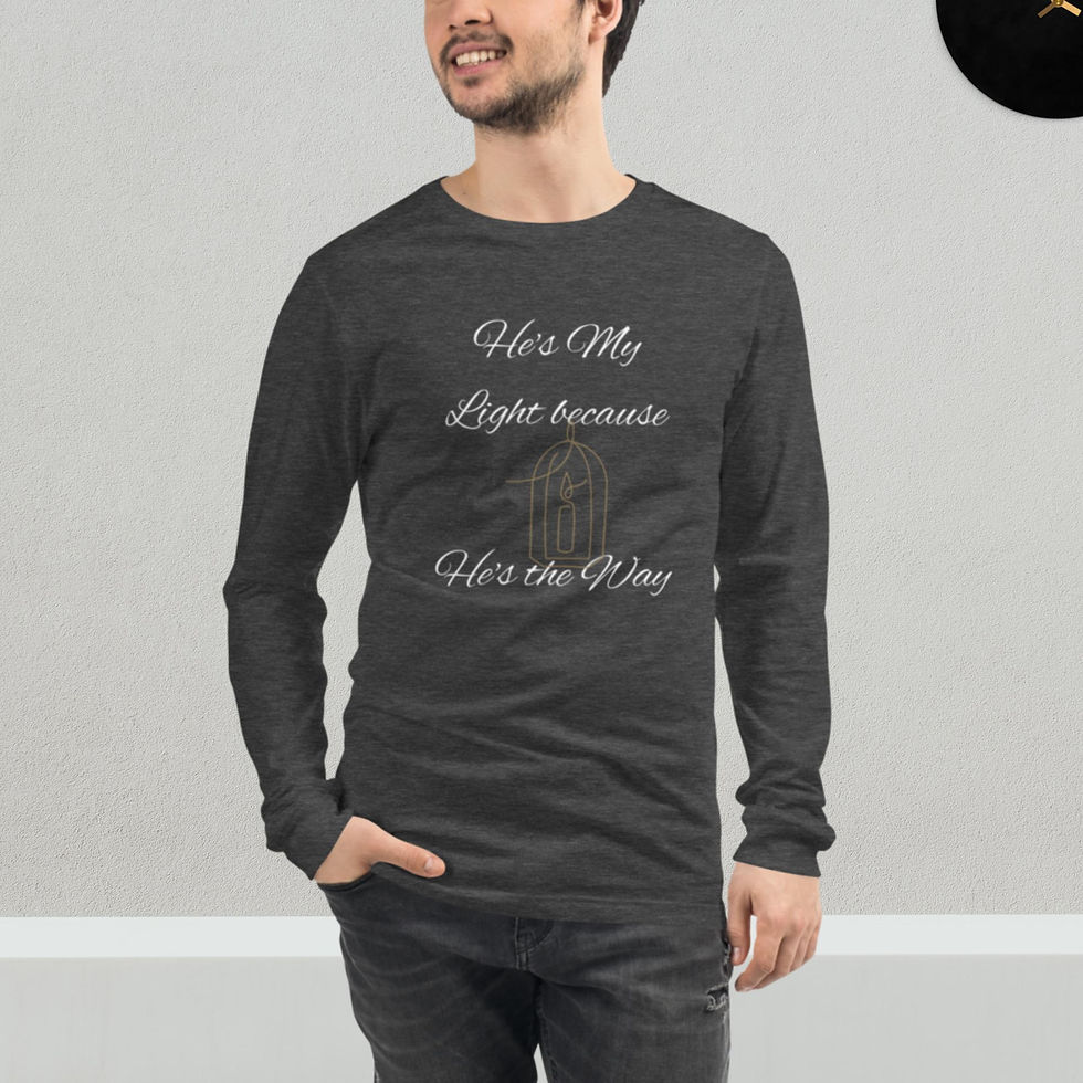 Miniatura: Él es el camino Camiseta de manga larga unisex