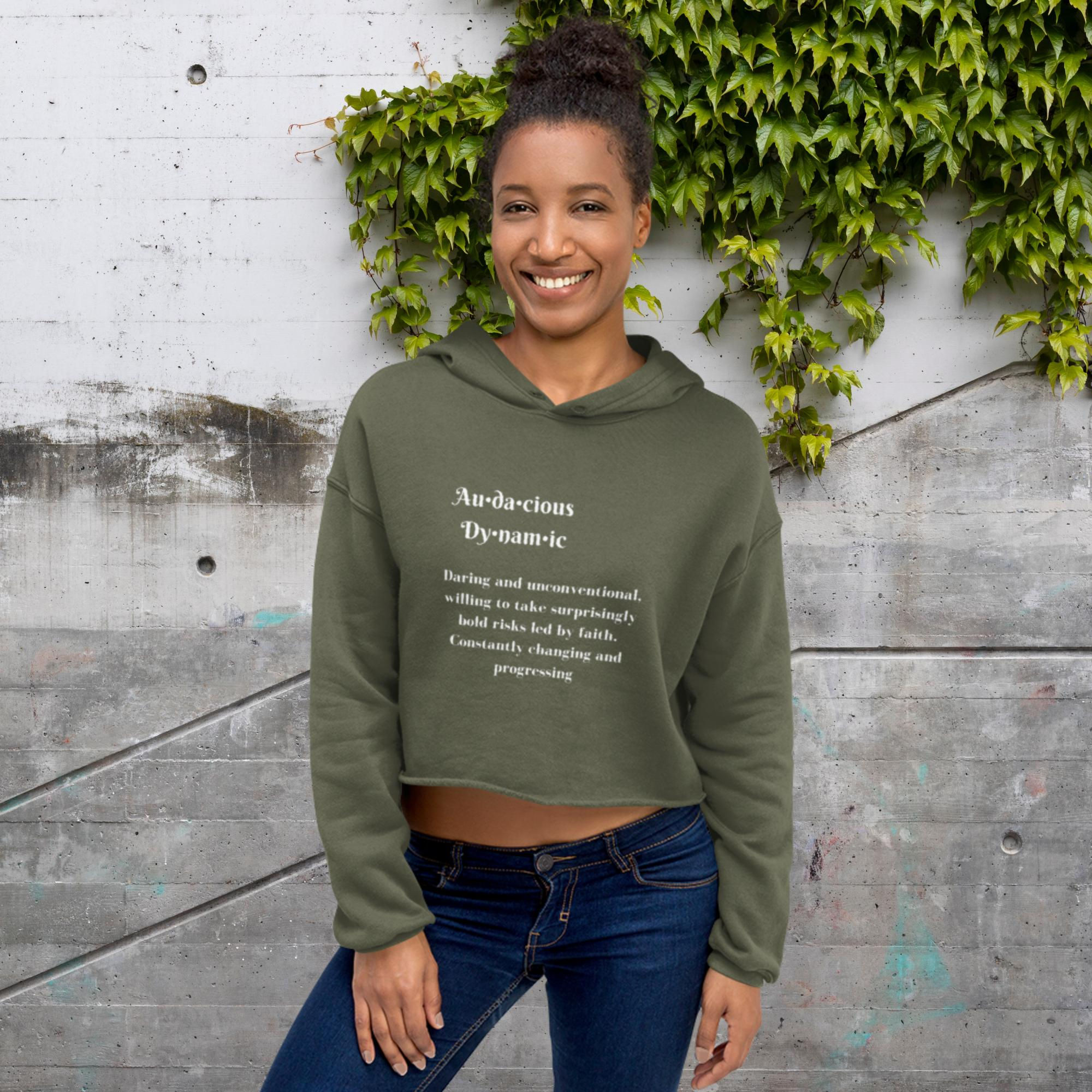 A&D definition Crop Hoodie