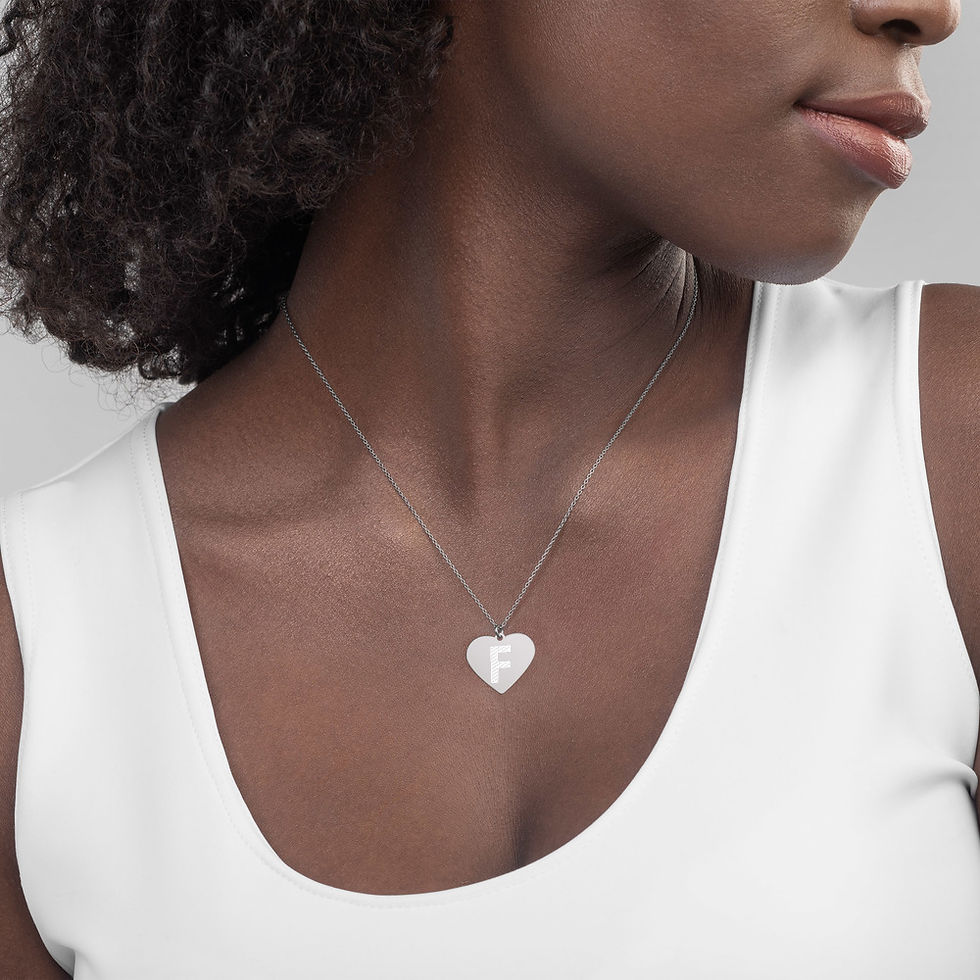 Thumbnail: F Heart Necklace