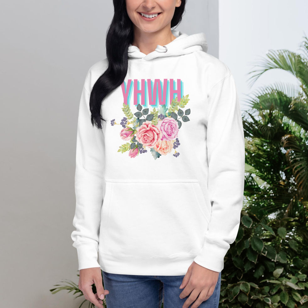 Miniatura: YHWH Unisex  flower Hoodie