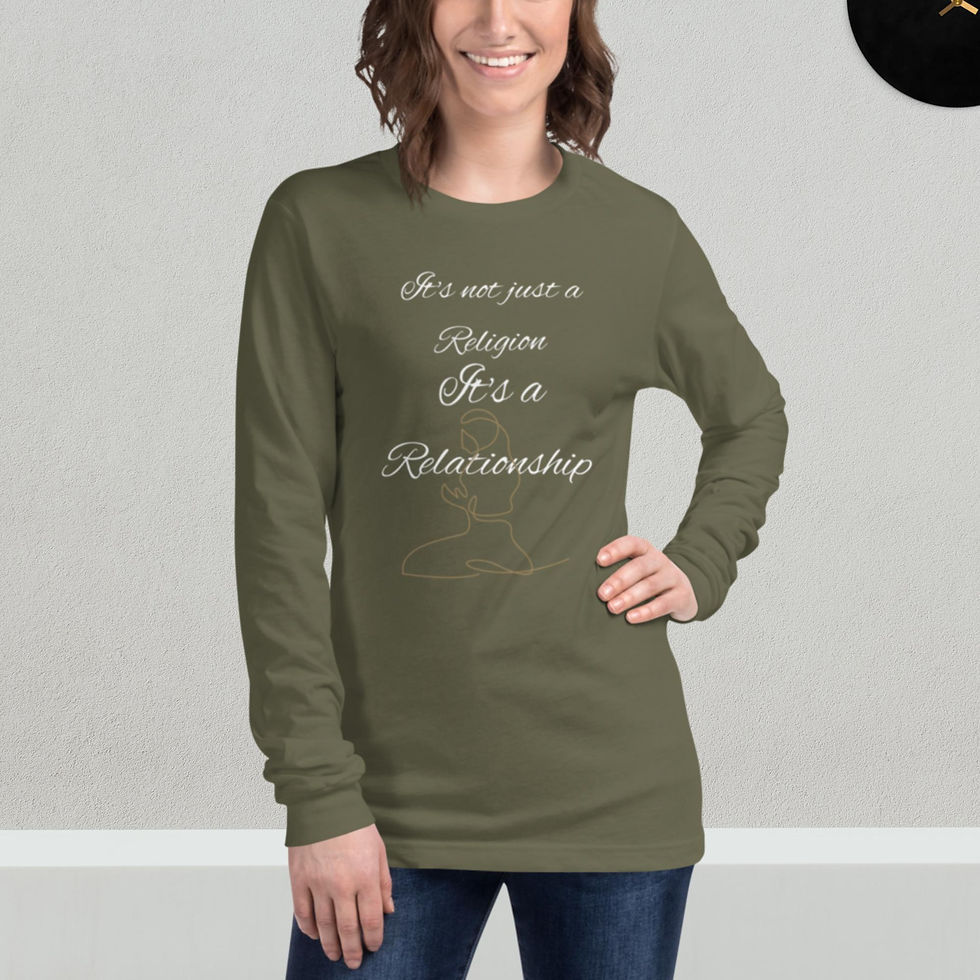 Miniatura: Not just religion Unisex Long Sleeve Tee