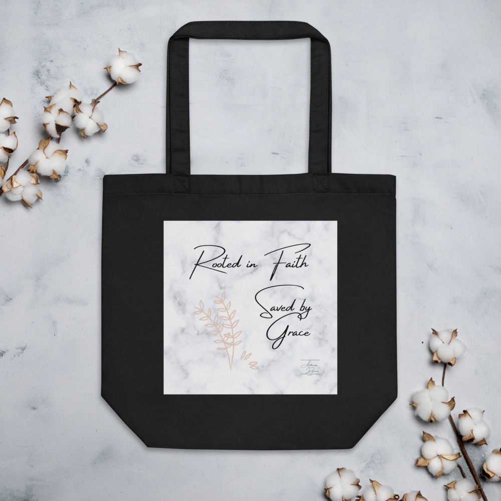 Eco Tote Bag Rooted marble