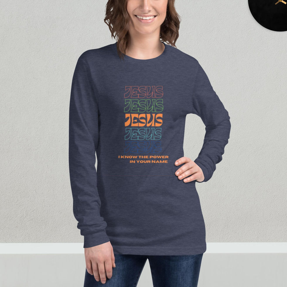 Miniatura: Jesus Unisex Long Sleeve Tee