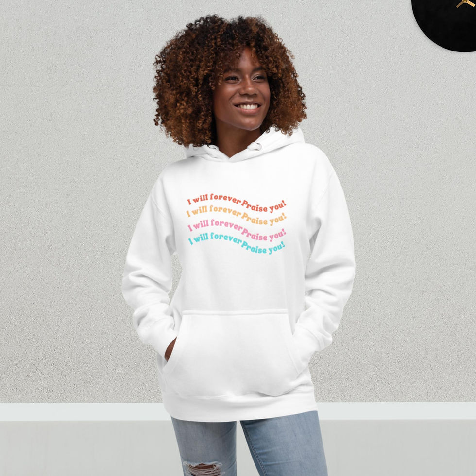 Miniatura: Siempre te alabaré Sudadera con capucha unisex