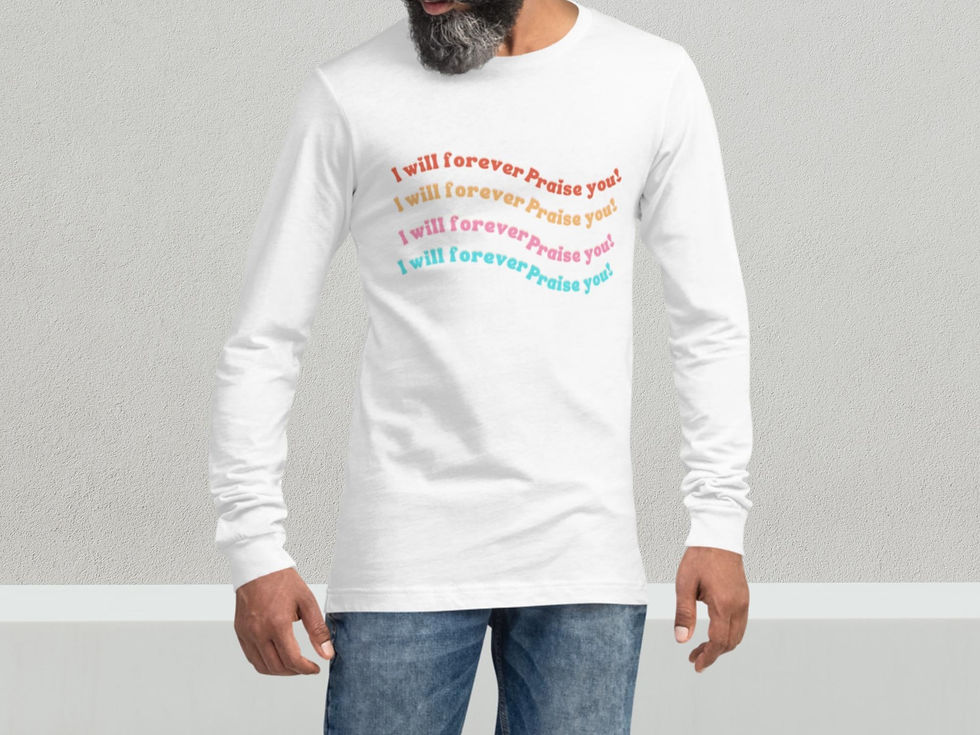 Miniatura: I will forever Praise you! Unisex Long Sleeve Tee