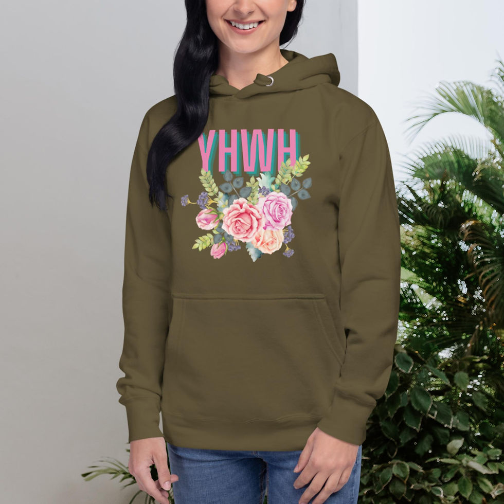 Miniatura: YHWH Unisex  flower Hoodie