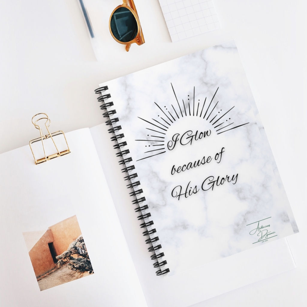 His Glory Spiral Notebook - Ruled Line