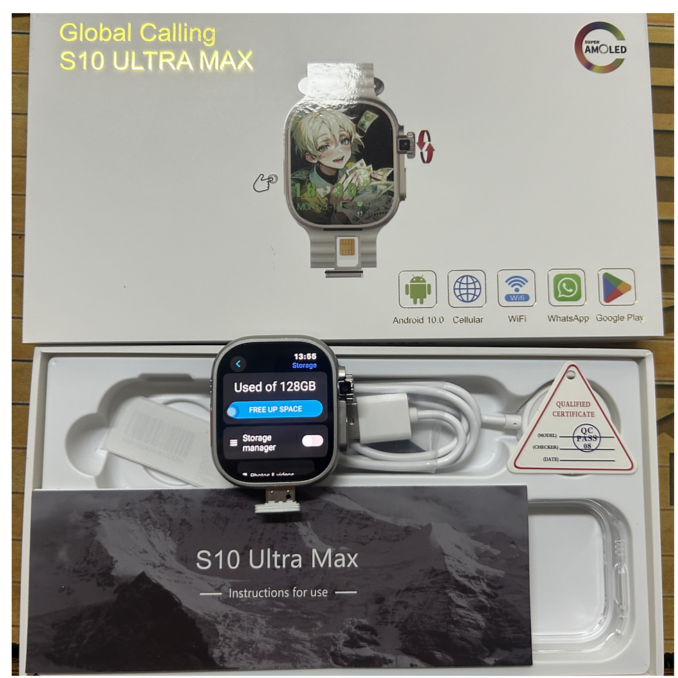 Miniatura: Smartwatch S10 Ultra Max 4G 5G Android 10.0 Tela AMOLED de 2,26 polegadas Câmera