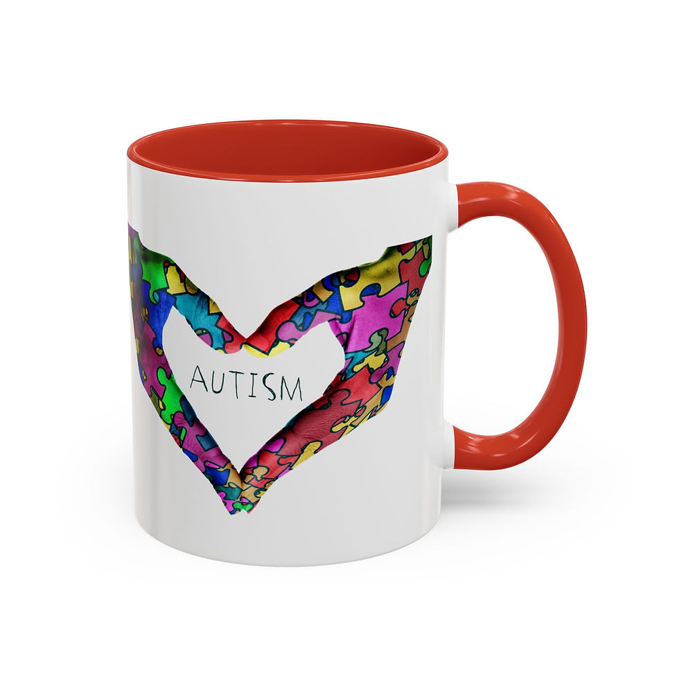 Thumbnail: Autism Heart Hands Mug – Sip with a Purpose (11oz, 15oz)