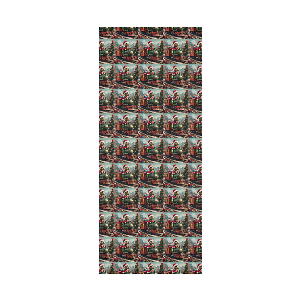 Thumbnail: Dino Express Wrapping Paper – Christmas Cheer from the Dino Train!