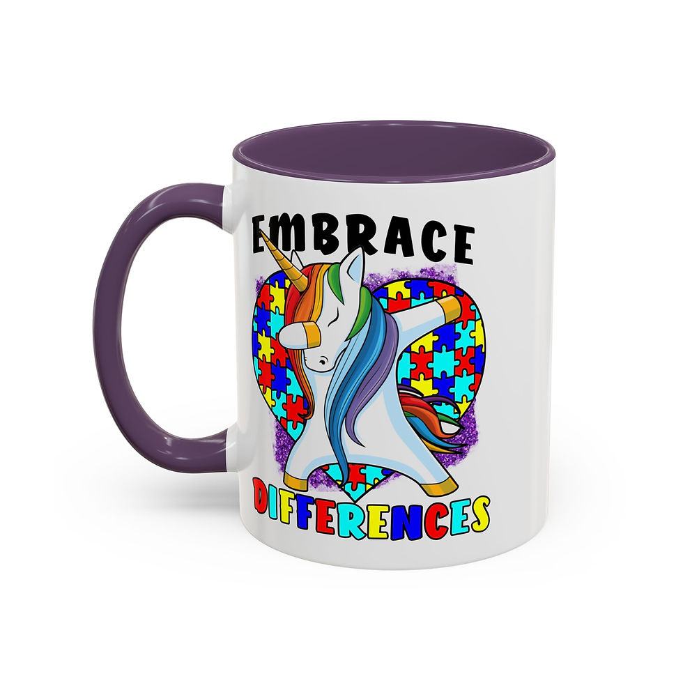 Thumbnail: Embrace the Difference Unicorn Accent Coffee Mug (11, 15oz)