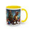 Thumbnail: Festive Dino Delight Mug – T-Rex, Santa Hat, & Christmas Cheer (11, 15oz)