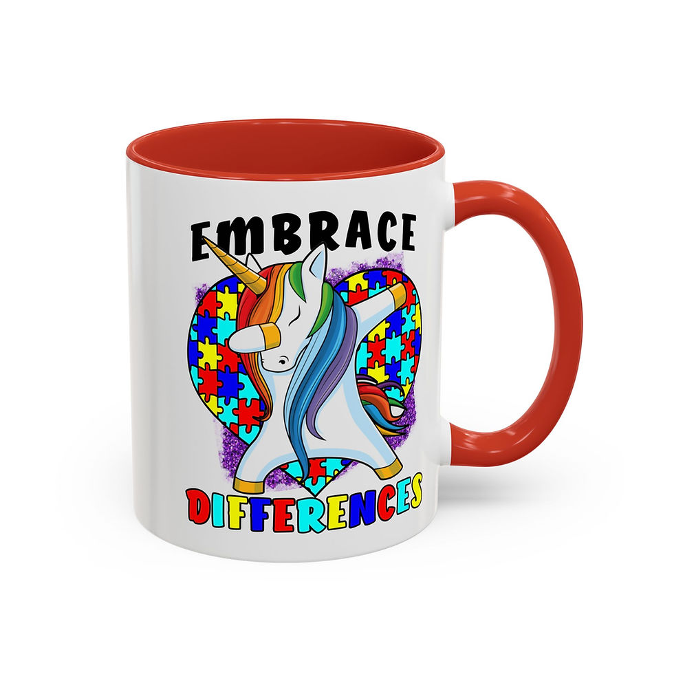 Thumbnail: Embrace the Difference Unicorn Accent Coffee Mug (11, 15oz)