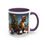 Thumbnail: Festive Dino Delight Mug – T-Rex, Santa Hat, & Christmas Cheer (11, 15oz)
