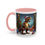 Thumbnail: Festive Dino Delight Mug – T-Rex, Santa Hat, & Christmas Cheer (11, 15oz)