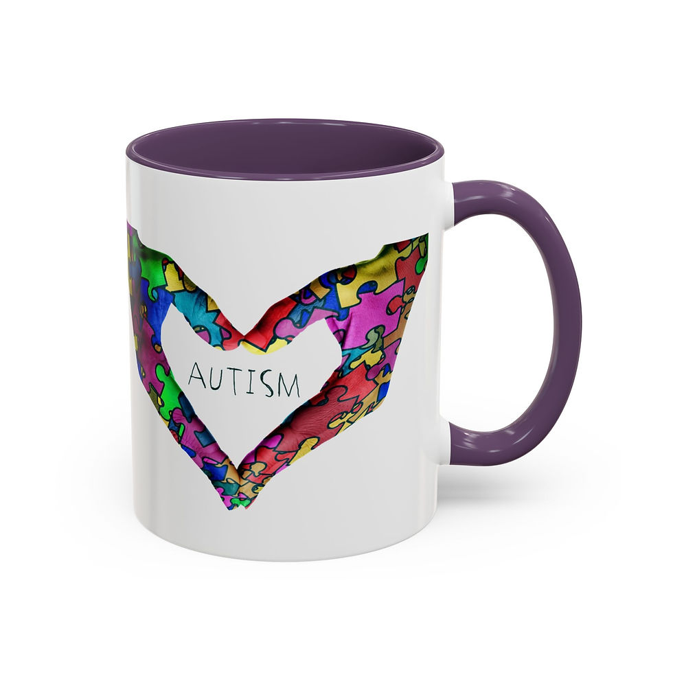 Thumbnail: Autism Heart Hands Mug – Sip with a Purpose (11oz, 15oz)