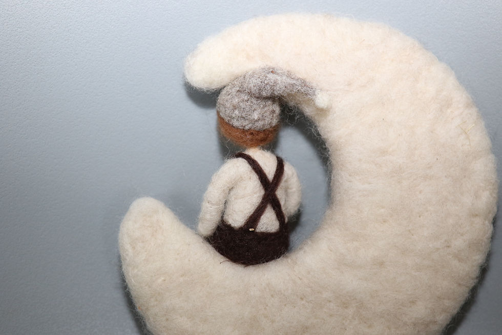 Miniaturbild: Handgemachtes Babymobile aus Filz