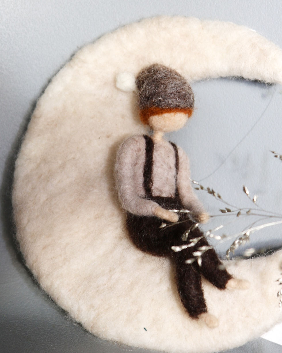 Miniaturbild: Handgemachtes Babymobile aus Filz
