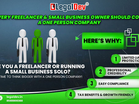Why Every Freelancer & Small Business Owner Should Consider a One Person Company