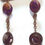 Thumbnail: Earrings Purple-brown beads