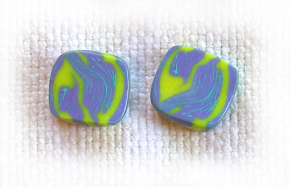 Blue-yellow marble