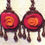 Thumbnail: Earrings Red Flowers