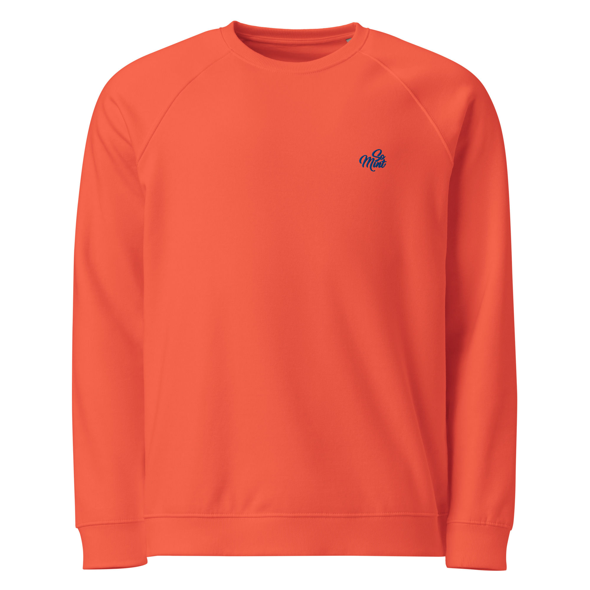 Unisex organic raglan sweatshirt
