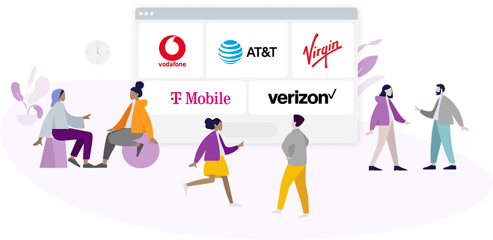 Dubai telecommunication companies, such as Virgin Mobile UAE, Du, Etisalat
