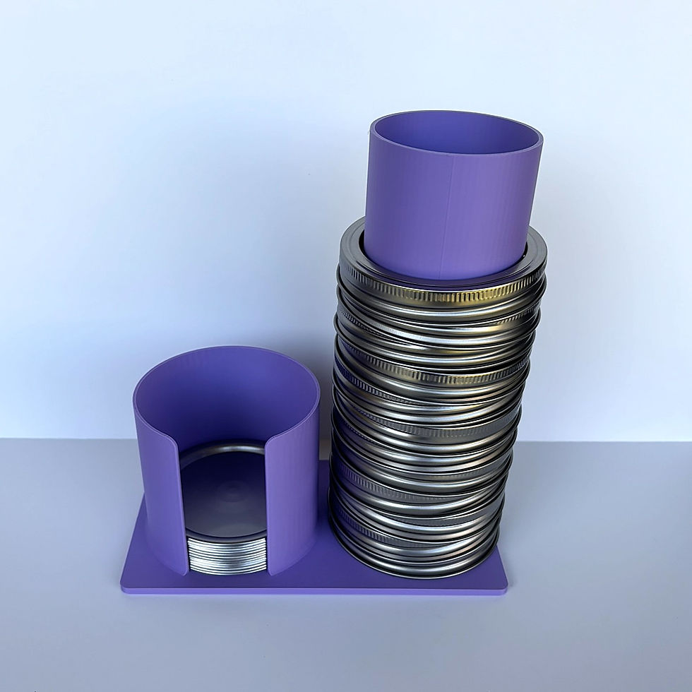 Thumbnail: Canning Ring and Lid Organizer for Mason Jar Lids (Wide Mouth or Regula