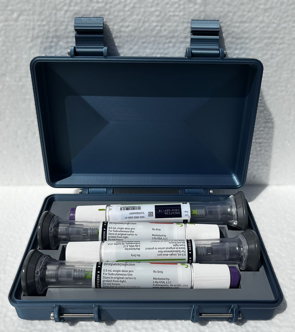 Thumbnail: Auto Injector Pen Box Holds 4 Brand Name Auto Injector Pens