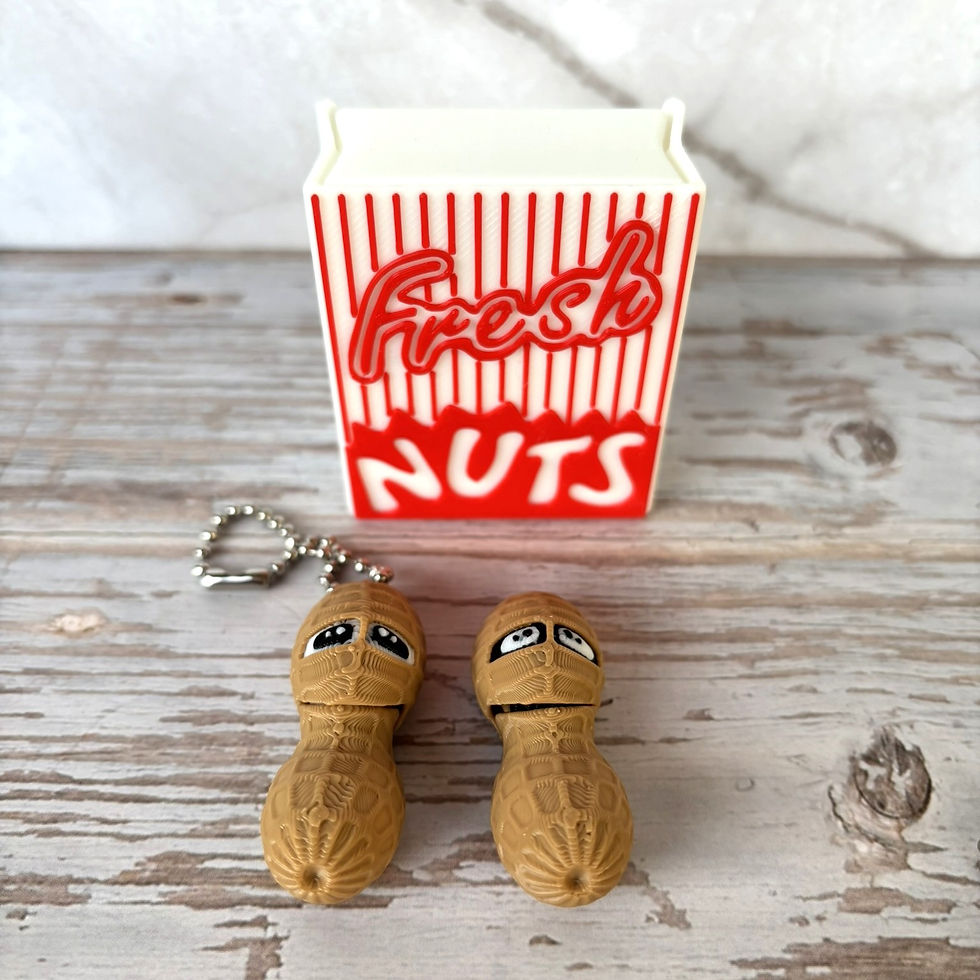 Thumbnail: Peanut Articulating Magnet or Keychain Fresh Nuts