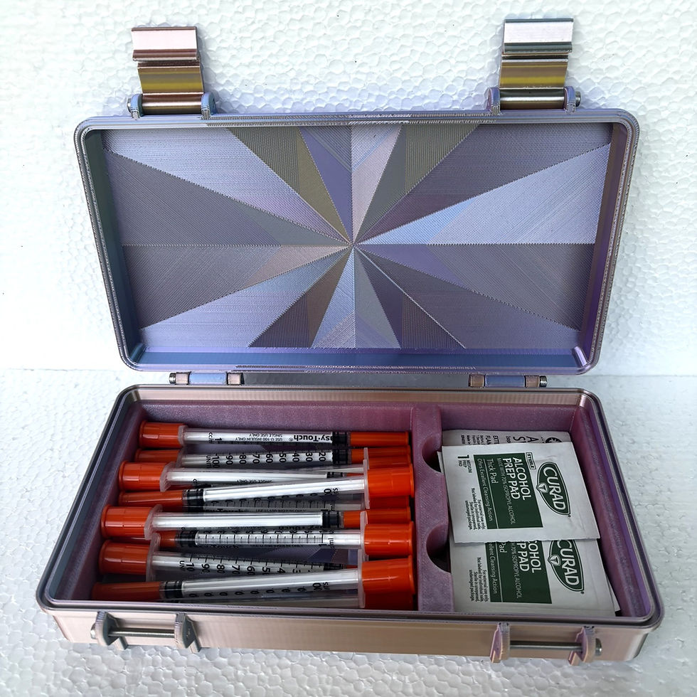 Thumbnail: Peptide Travel Case 3ml Vials Syringes Alcohol Wipes