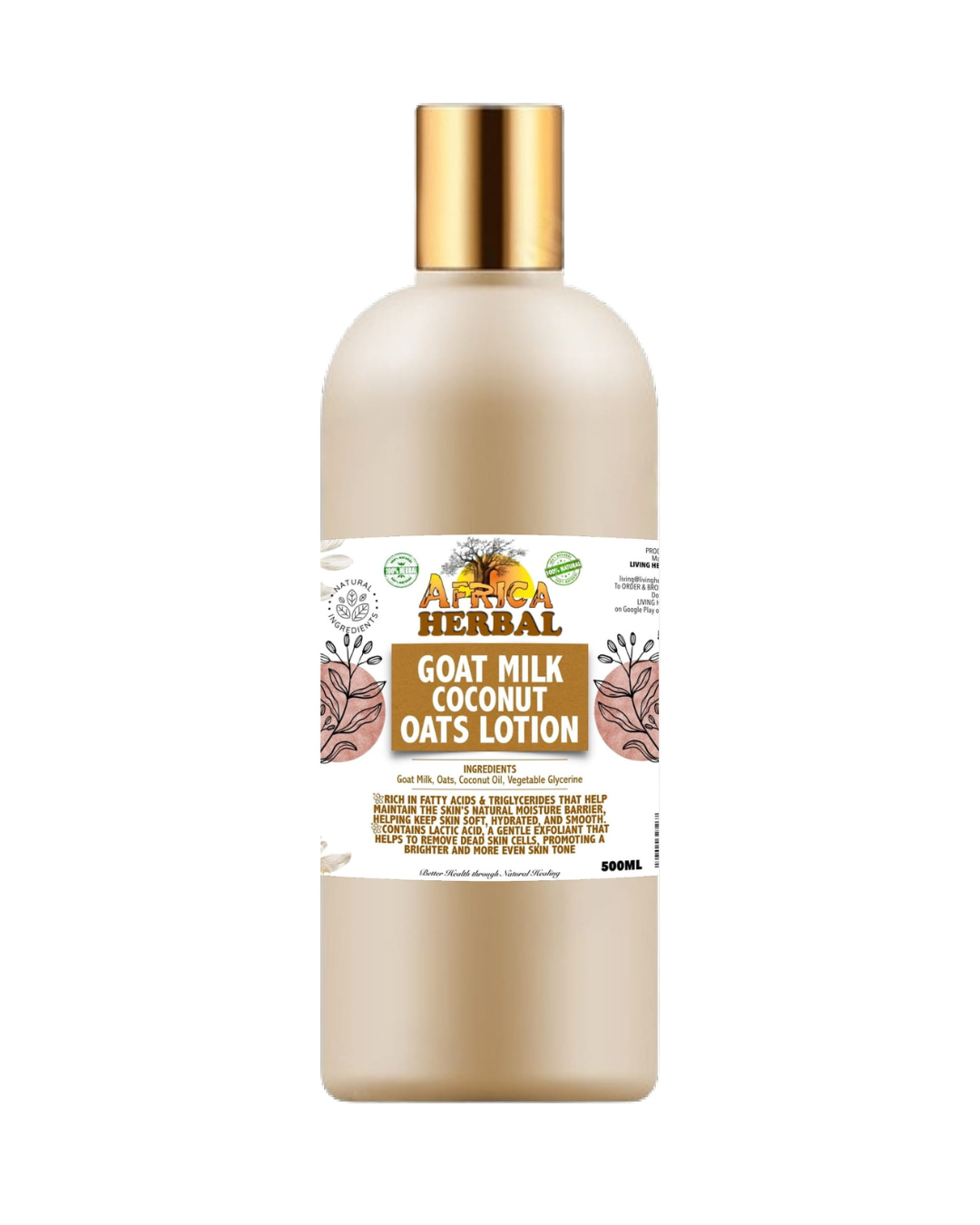 GOAT MILK, COCONUT OIL & OATS HEALING BODY OIL LOTION