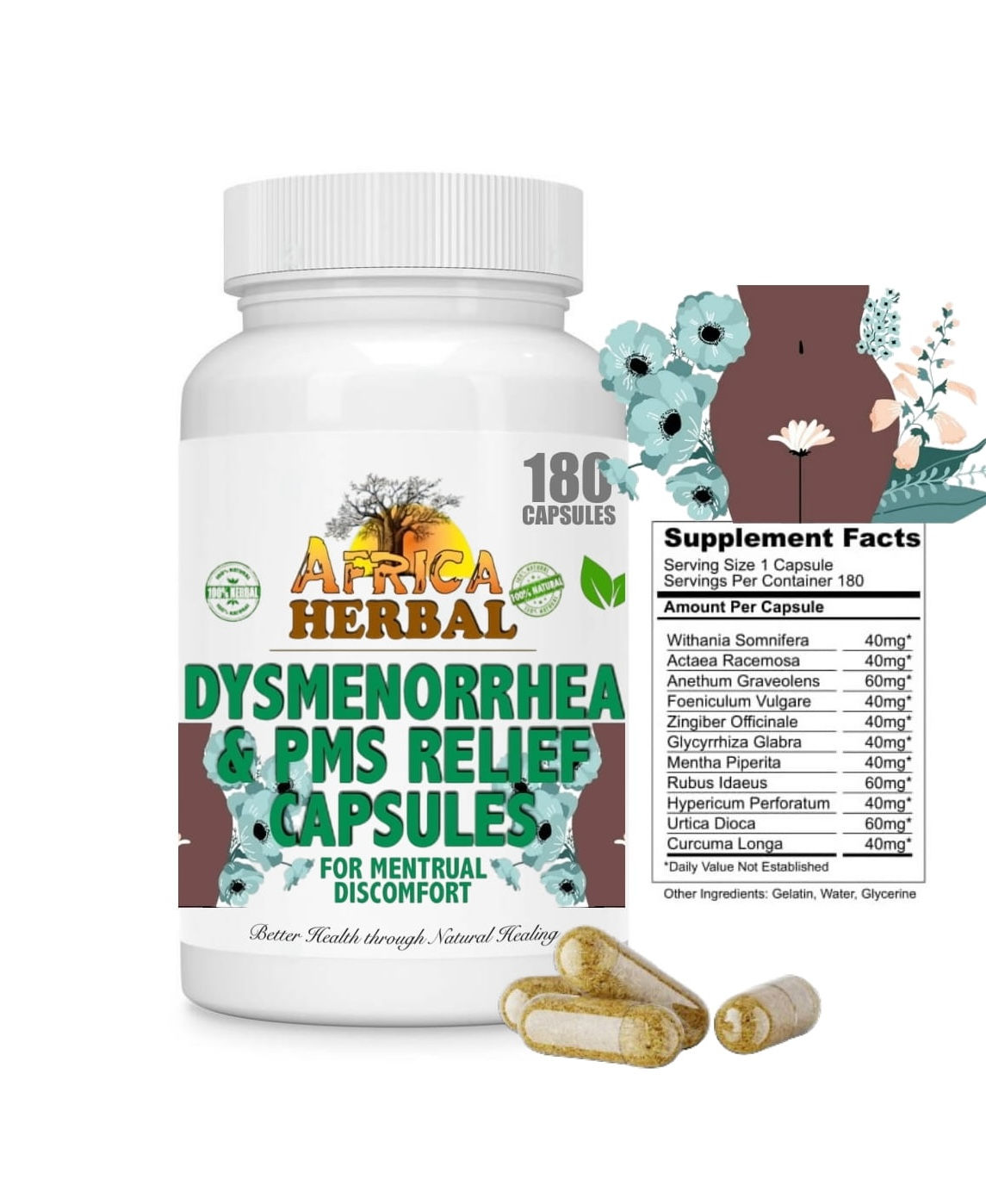 DYSMENORRHEA & PMS RELIEF CAPSULES