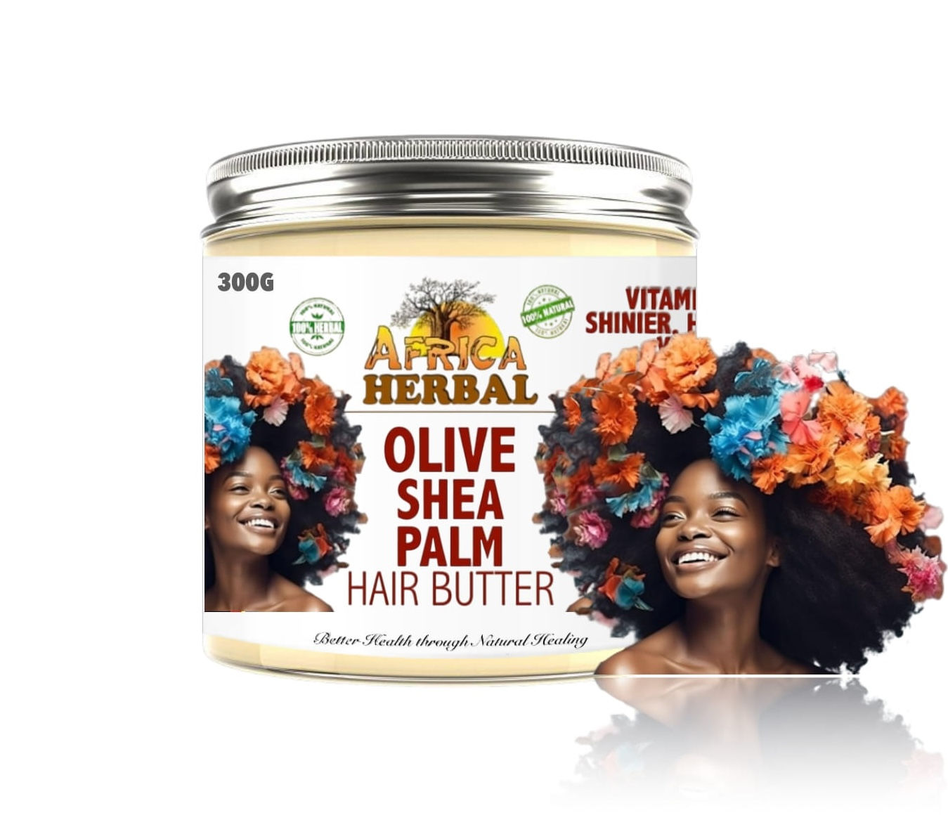 OLIVE, SHEA, PALM OIL HAIR BUTTER