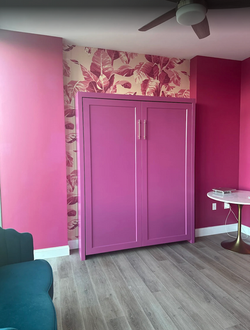 Custom pink murphy bed nashville