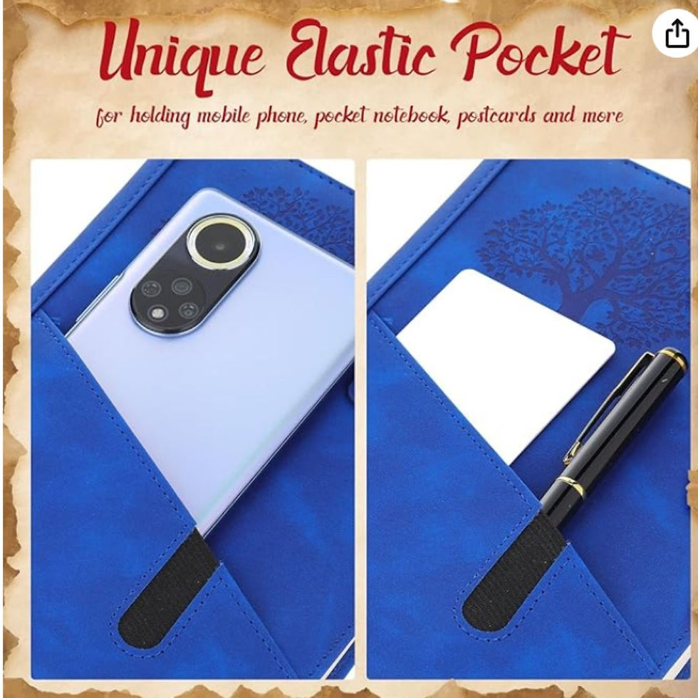 Thumbnail: Customized leather back journal and pen