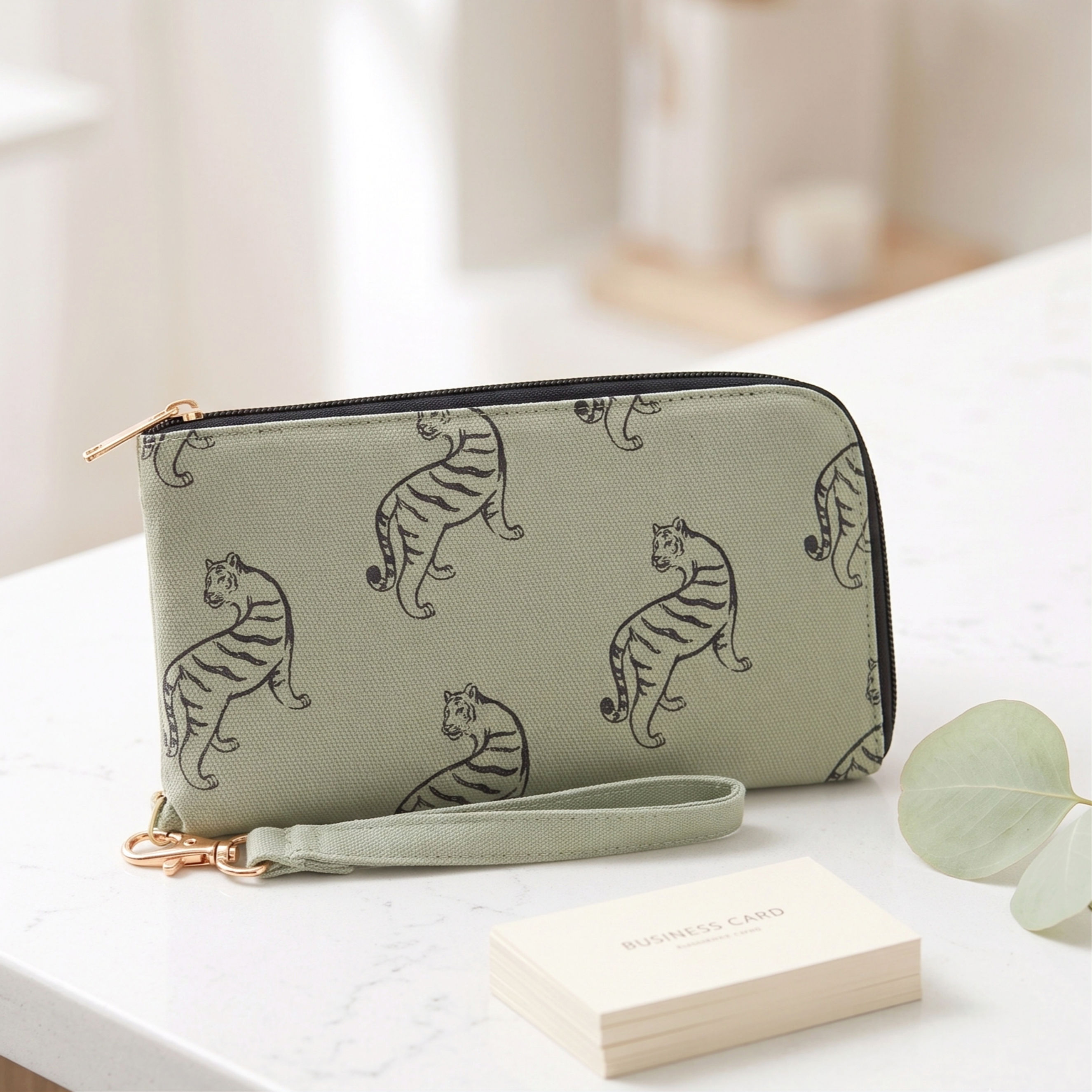 Travel Wallet - Tiger Paisley