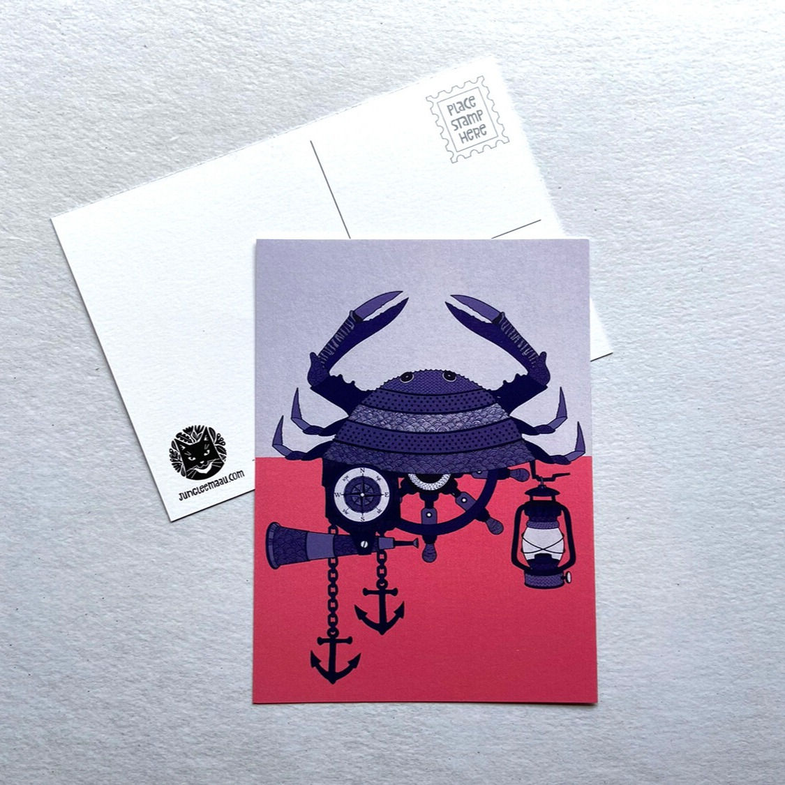 Altered Crab Postcard