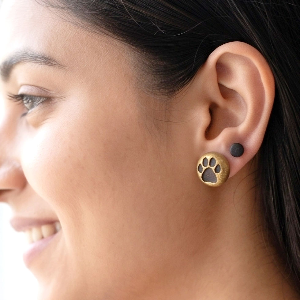 Thumbnail: Earrings - Tiger Tracks - Set of 3