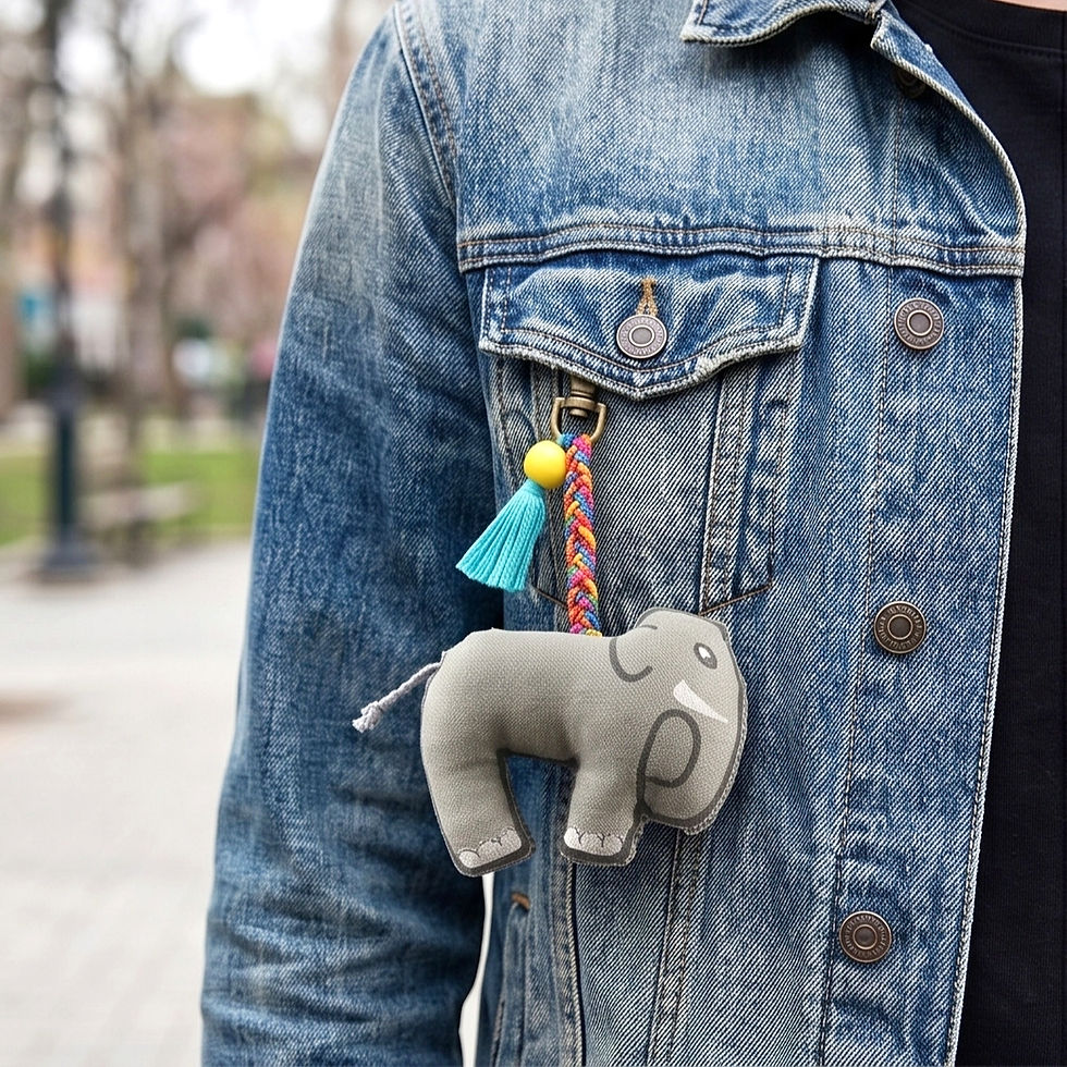 Thumbnail: Toy Keychain - Eshaan, The Elephant