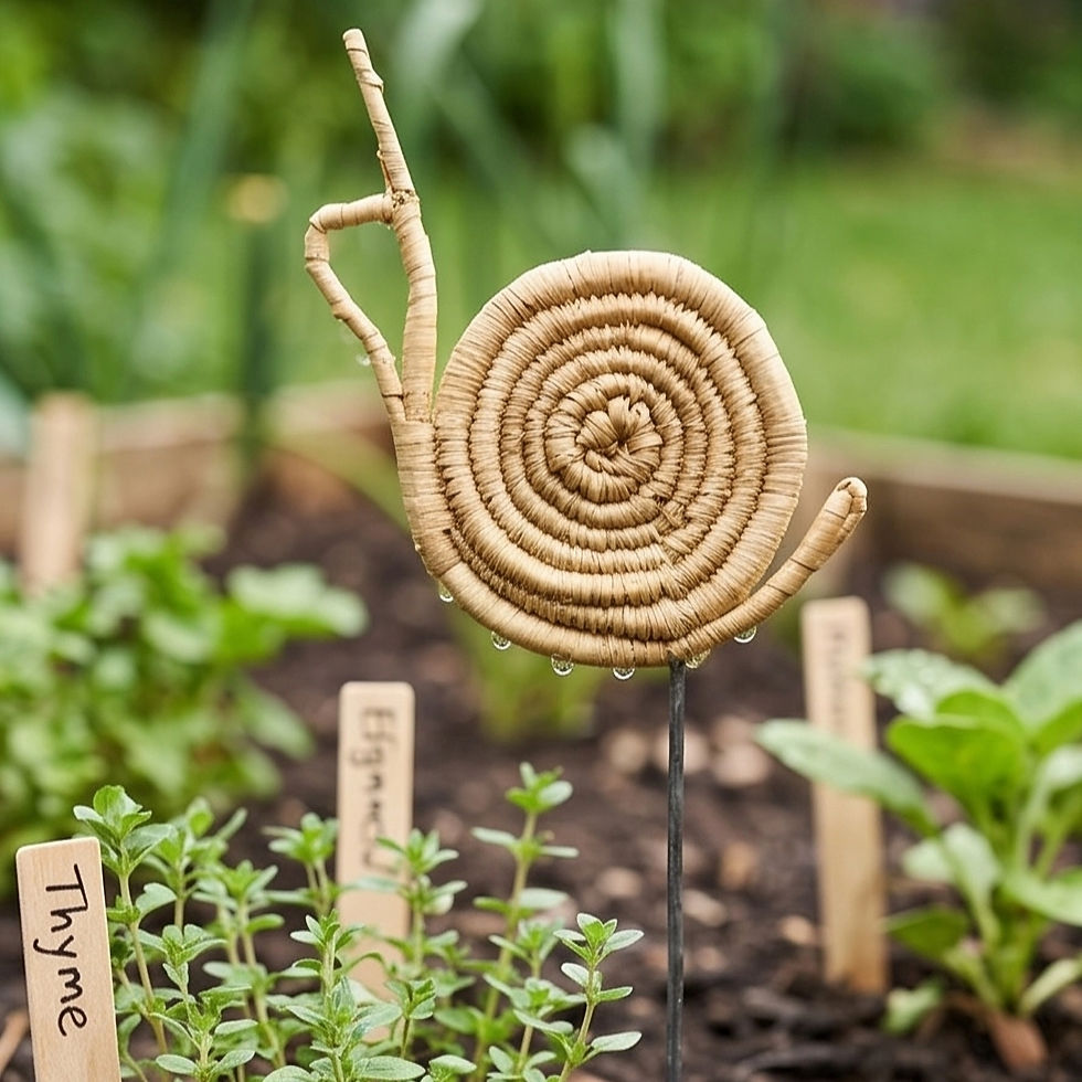 Thumbnail: Garden Stake - White Snail