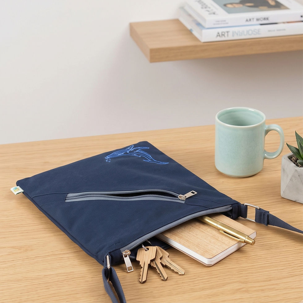 Thumbnail: Messenger Bag - Blue Whale