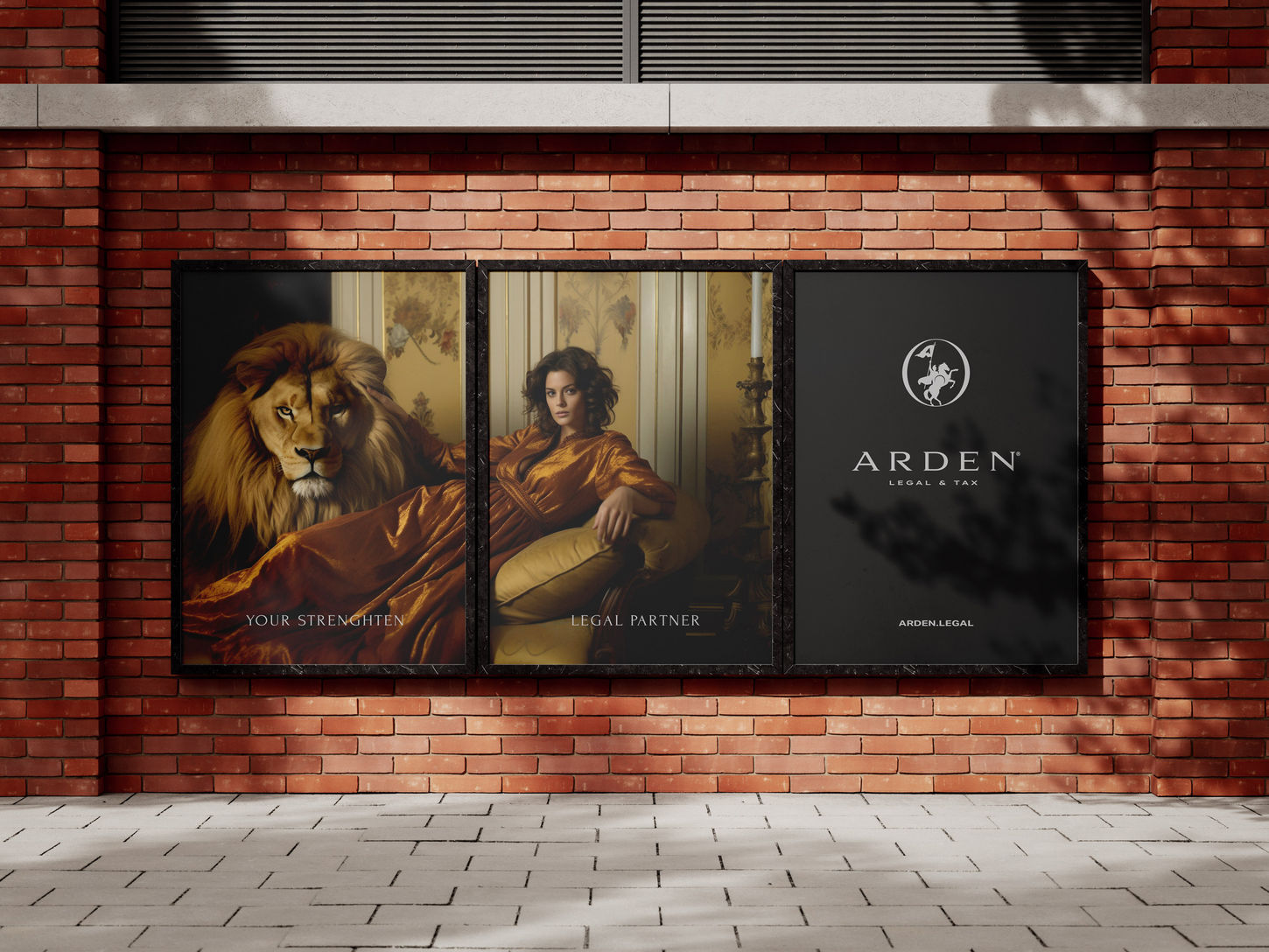 Firemná identita ARDEN LEGAL & TAX - vizualizácia outdoor kampane