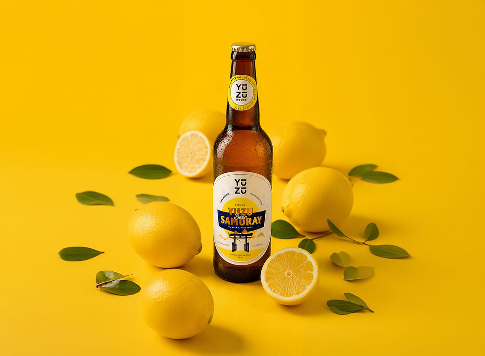 FUSION YUZU HOUSE radler - sklenená fľaša s etiketou