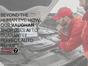 AI quality control for auto body repair at Number 7 Repair Centre in Vaughan